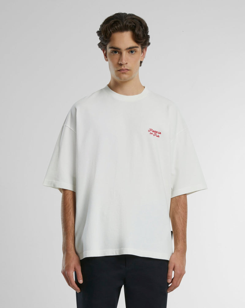 PIZZA TEE OFF-WHITE - Dondead 