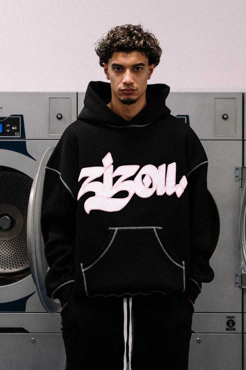 PUFFY TRACKIE HOODIE BLACK Dondead