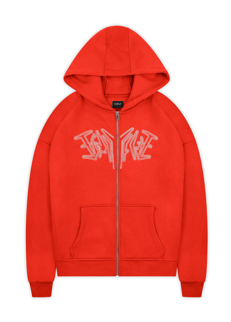 ZIP HOODIE RED