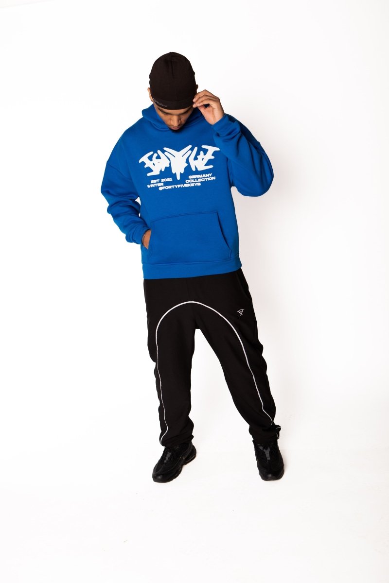 STATEMENT HOODIE ROYAL BLUE Dondead