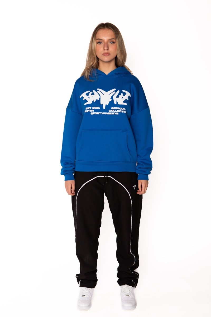 STATEMENT HOODIE ROYAL BLUE Dondead