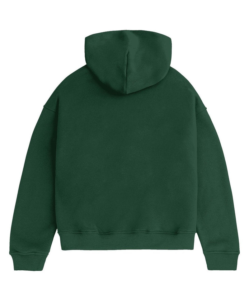 ZIP HOODIE BRITISH RACING GREEN - Dondead 