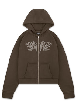 ZIP HOODIE BROWN Dondead