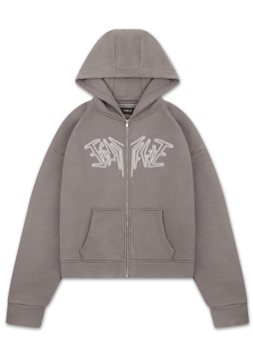 ZIP HOODIE DARK GREY