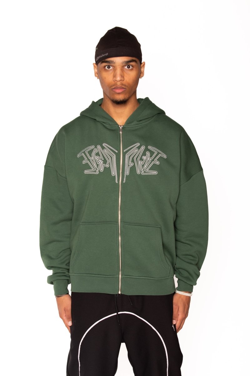 ZIP HOODIE GREEN Dondead