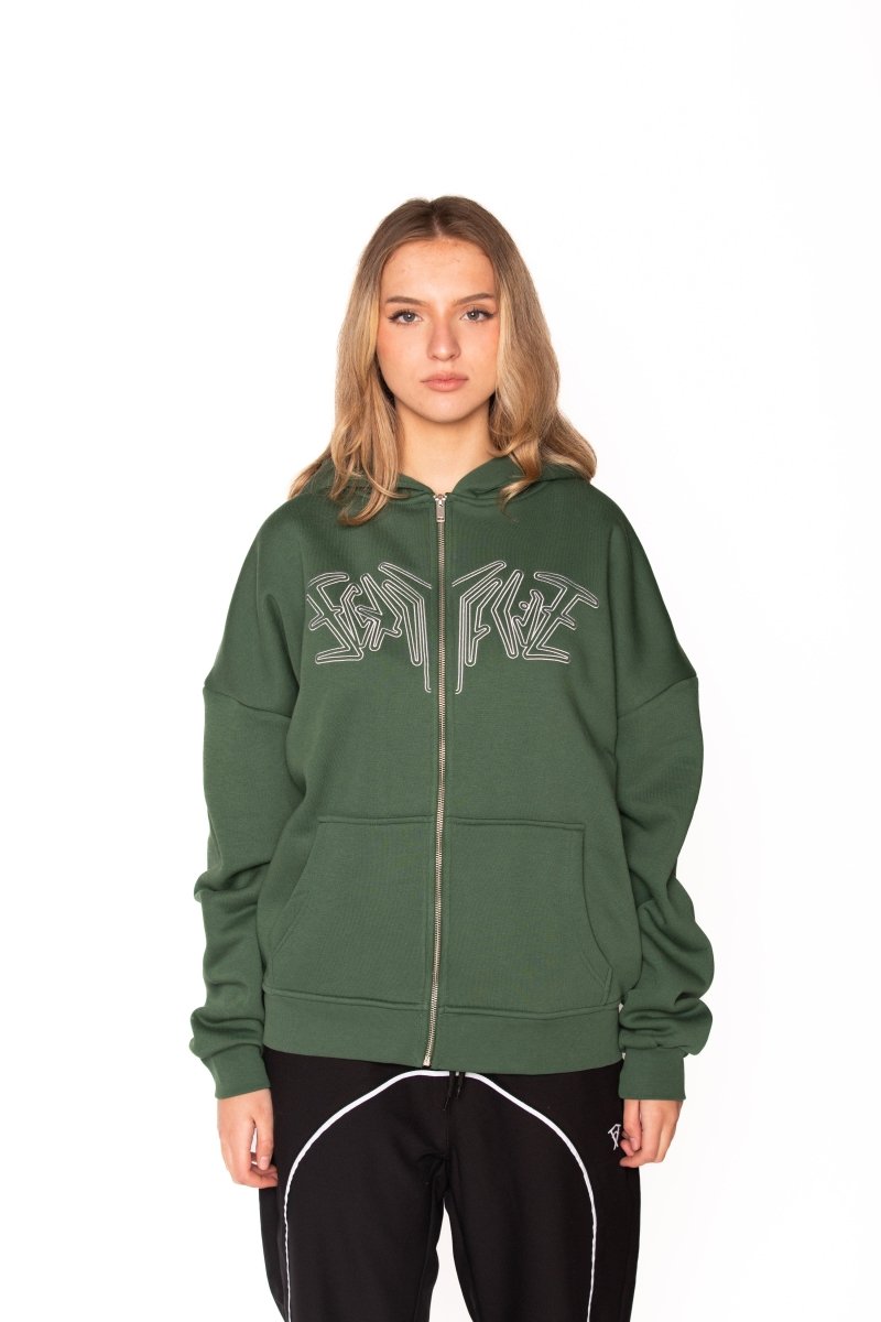 ZIP HOODIE GREEN Dondead