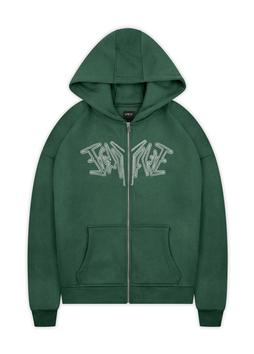 ZIP HOODIE GREEN