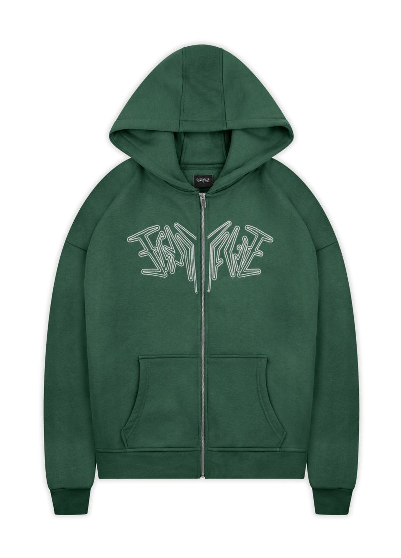 ZIP HOODIE GREEN Dondead