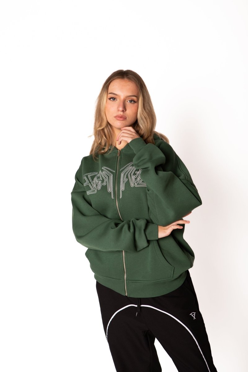 ZIP HOODIE GREEN Dondead