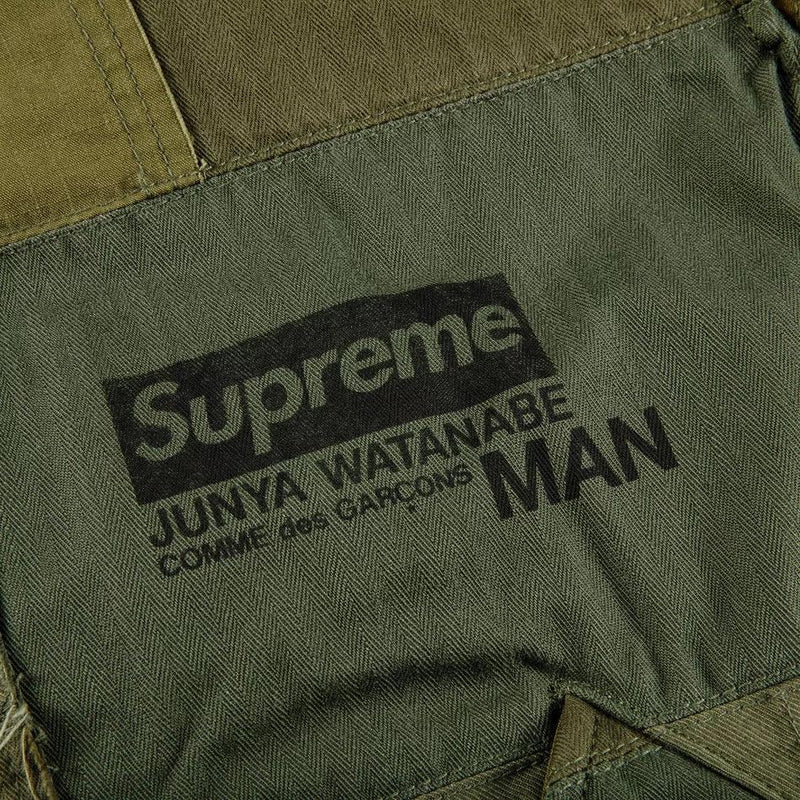 Supreme JUNYA WATANABE CDG MAN Patchwork Puffy Jacket Olive Dondead