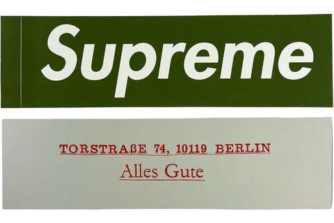 Supreme Olive Berlin Store Opening Box Logo Sticker Dondead